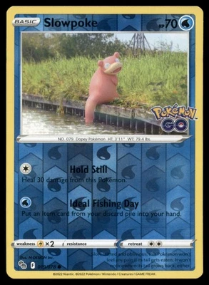 Slowpoke 019/078 Pokemon GO Reverse Holo Near Mint NM - Image 1 of 2