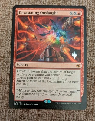 Devastating Onslaught - MTG - Edge of Eternities - Regular Promo - NM - Image 1 of 2