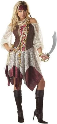 Sirena de los Mares del Sur Caribe Pirata Mujer Disfraz Elegante Halloween Adulto Foto 1 de 2