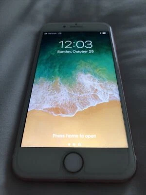 Apple iPhone 7 128gb Unlocked Smartphone - Rose Gold  (A1660) W Case Smartphone - Image 1 of 4