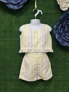 Vintage Yardbritches by Editex colorful 2 peice shorts and top size 5T - Picture 1 of 5