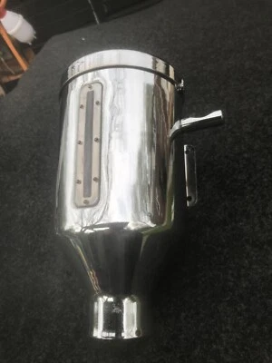 VTG. CONTINENTAL MACHINE CORP. CHROME POWDER SOAP DISPENSER HEAVY DUTY (NEW NOS) - Image 1 of 4