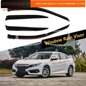For 2002-2005 Honda Civic Sedan Window Visor Rain Vent Shade Guard Deflector - Picture 1 of 10
