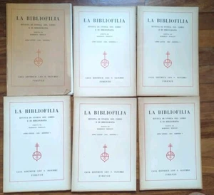 La Bibliofilia - Rivista Ridolfi Anni 1980-1981-1982 Olschki 9 Volumi + Indice - Foto 1 di 10