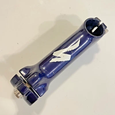 Vintage Specialized Aluminum Stem 1 1/8 In Threadless Blue 115 mm 1 1/8" - Image 1 of 4