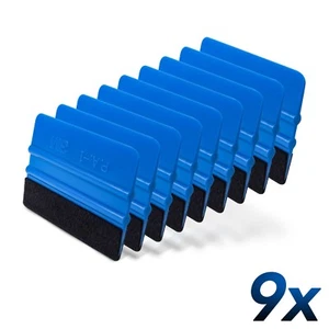 9x 3M Scraper PA-1-B Color Blue Soft Incl. Felt Edge, Folienrakel, Felt Squeegee - Picture 1 of 5