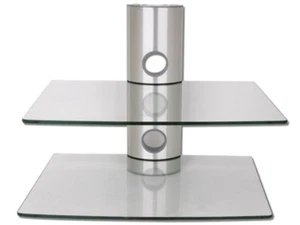 Wandhalterung Wandkonsole Glasregal Glasablage TV Wandregal 10kg DVD HIFI - Picture 1 of 3