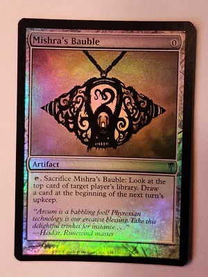MTG FOIL Mishra's Bauble  – Coldsnap Card # 138 - Image 1 of 4