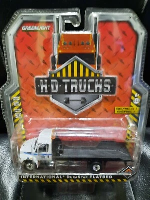Greenlight 1/64 高清卡车国际 Durastar 平板拖车芝加哥警察 — 第 1/2 张图片