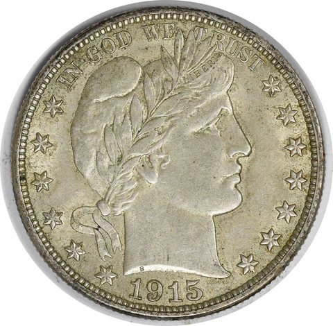 1915-D Barber Silver Half Dollar AU Uncertified #120 Cover