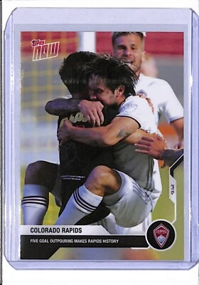 2020 TOPPS NOW MLS #25 COLORADO RAPIDS - PRINT RUN ONLY 30 - HISTORIC OUTPOURING - Image 1 of 2