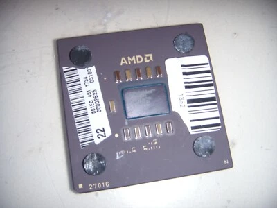 PROCESSORE AMD Athlon 1100 1100MHz/256KB/200MHz A1100AMS3B Base / a 462 CPU RARO - Immagine 1 di 3