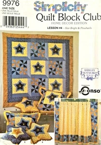 Simplicity Quilt Block Club Pattern 9976 UNCUT - Picture 1 of 2