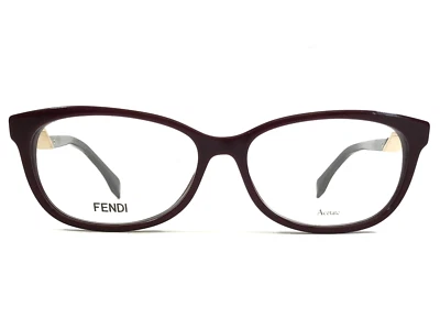 Monturas de gafas Fendi FF0233 S85 púrpura gris dorado borde completo ojo de gato 54-15-140 Foto 1 de 4