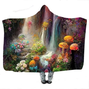 Hooded Blanket, Amazing Earth The Fluorescent Forest #18 - Picture 1 of 9