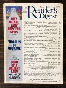 Reader's Digest Magazine - Marzo 1986 - Imagen 1 de 3