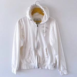 Sudadera con Capucha Cuffy’s “Cape Cod” Algodón Blanco con Cremallera S ($59) - Imagen 1 de 5