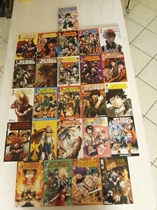 My Hero Academia Manga englisches SET Band 1-24 enthält Ultra-Analyse-Buch  - Bild 1 von 3