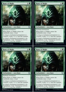 MTG - 4x RUNE OF MIGHT - Kaldheim (U) - Picture 1 of 1