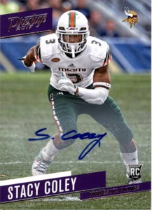 Prestige Rookie 2017 autógrafos #212 Stacy Coley automático - casi nuevo- como nuevo - Imagen 1 de 2