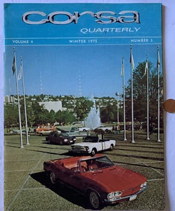 Corsa Quarterly Magazine Reflections On Old Blue Winter 1975 CORVAIR Sports Car - Picture 1 of 12