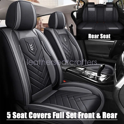PU Leather Car 5-Seat Cover Cushion Full Set For Hyundai Tucson Accent Elantra - Image 1 of 4