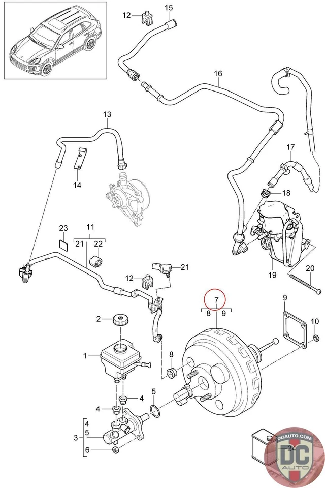 Porsche Cayenne 2011-2018 refuerzo de freno 95835592302 Foto 1 de 1