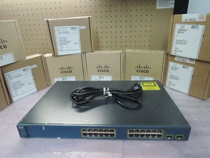 Cisco WS-C3560-24TS-E 3560 24 port IP service switch. 90Day's warranty. Real - Picture 1 of 4