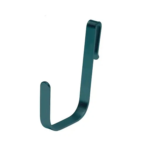 Quantum Food Service 1/4"W x 1-1/2"D x 3-3/4"H Green epoxy Store Grid Small Hook - Image 1 of 1
