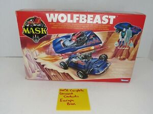 Wolfbeast M.A.S.K. 1988 Complete W Box Vintage Original EURO UNUSED MASK
