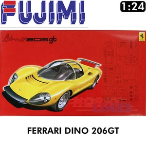 FERRARI DINO 206 GT RS-76 Sports Super Car 1:24 scale model kit Fujimi F123639 - Picture 1 of 2