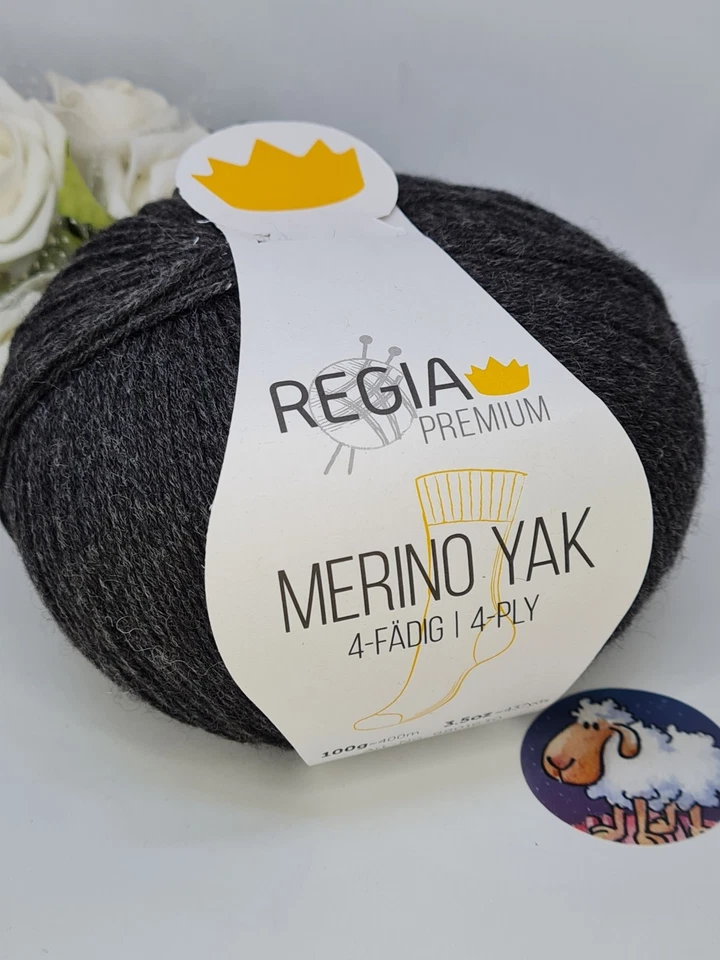 Regia Premium   Merino  Yak  -anthrazit meliert- 07512 - Bild 1 von 1