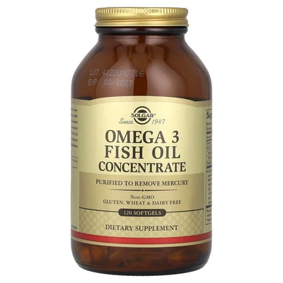 Omega 3 Fish Oil Concentrate, 120 Softgels - Image 1 of 2