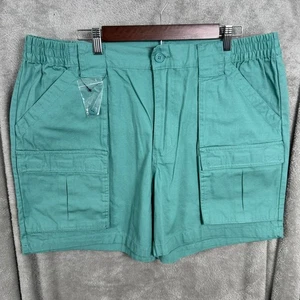 Guide Gear Men's Cargo Shorts Size 40 Green Utility Relaxed Elastic Waist - Picture 1 of 8