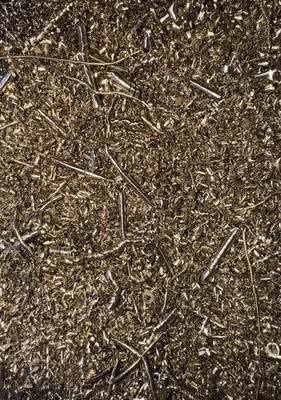 Dekomaterial ''Golden Curlz'', hochwertige Bronze/-Aluminiumspäne, gold - Bild 1 von 2