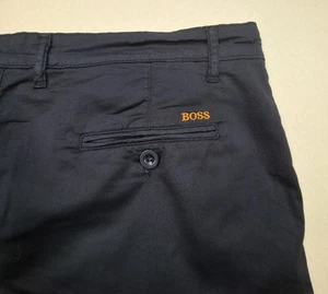 Hugo Boss Shorts Herren 38 blau Chino bestickt limitiert getragen - Bild 1 von 8