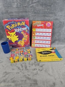 Vintage Pokemon Yahtzee Jr. Board Game Milton Bradley 1999 & VTG Score Cards - Picture 1 of 5