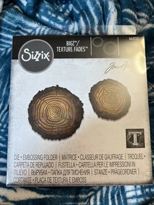Sizzix Tim Holtz Bigz Die "tree Rings’ Texture Fades 664232 - Picture 1 of 2