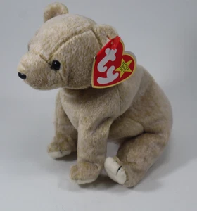 XBOT Almond the bear VINTAGE TY BEANIE BABY Plush toy - Picture 1 of 9