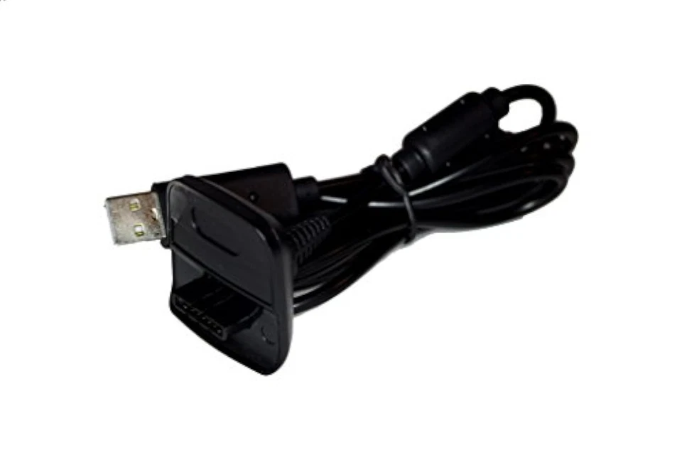 Xbox 360 Controller Play And Charge Cable Replacement Black By Mars Brand New 9Z - Image 1 of 3