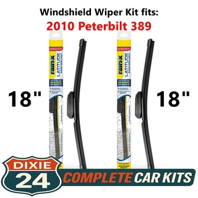 Rain-X Latitude 2-n-1 Windshield Wiper Kit fits: 2010 Peterbilt 389 (18" & 18") Foto 1 de 4