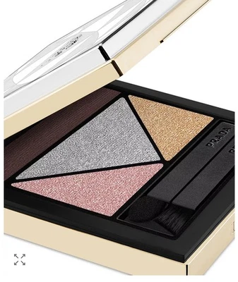 Paleta de sombras de ojos recargables multiefectos Prada Dimensions 10 platino RARA Foto 1 de 4