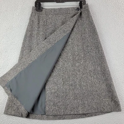 Uniqlo Falda Mujer XL Gris Tweed Lana Envoltura 471629 JW Anderson Colaboración Foto 1 de 4