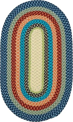 Alfombra múltiple trenzada Colonial Mills South Park - Surfside Multi - 11'x14' Foto 1 de 4