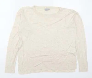 H&M Mens Beige Viscose blend Size S Crew Neck Push Lock - Picture 1 of 12