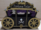 Lighted Haunted Fortune Teller Carriage Skull Crossbones House 6.5"x4.5"