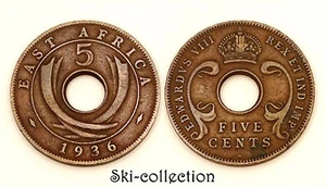 5 Cents 1936. East Africa. Kaiserreich Britannique. Edwardus VIII ° . Bronze - Bild 1 von 1