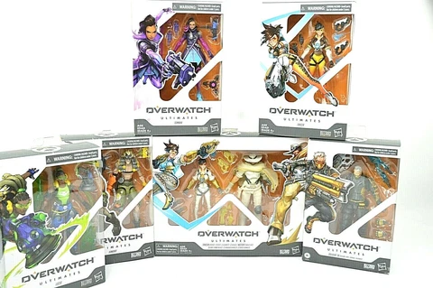 Overwatch Ultimates Figures Lot of  7 Hasbro Toy and Blizzard Cover