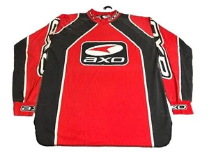 Vintage AXO Jersey Adult Large Red Black Motocross Biker Racing MX Zero Mens - Picture 1 of 14