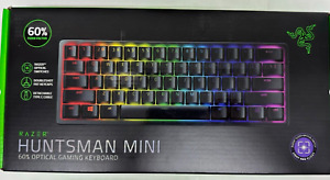 Razer Huntsman Mini 60% Optical Gaming Keyboard Compact Clicky Purple Switches